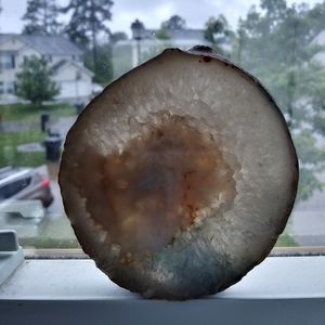 ❗$7 add on❗Agate Teal gemstone slice